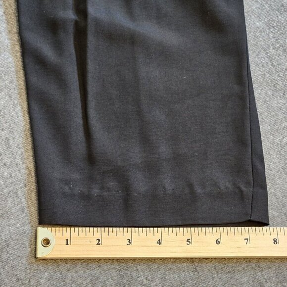 Emblem Pants Women 16 Black Waist Embroidery Tribal Elastic Zip Pleated Boho VTG - Picture 7 of 16